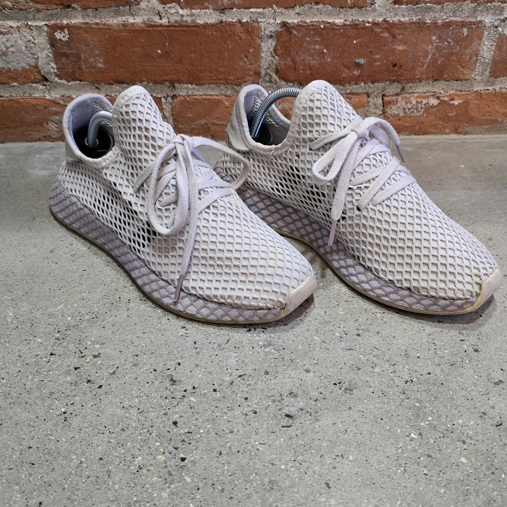 Mesh Sneakers in Light Gray